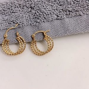 Gold plated casual earrings, never worn